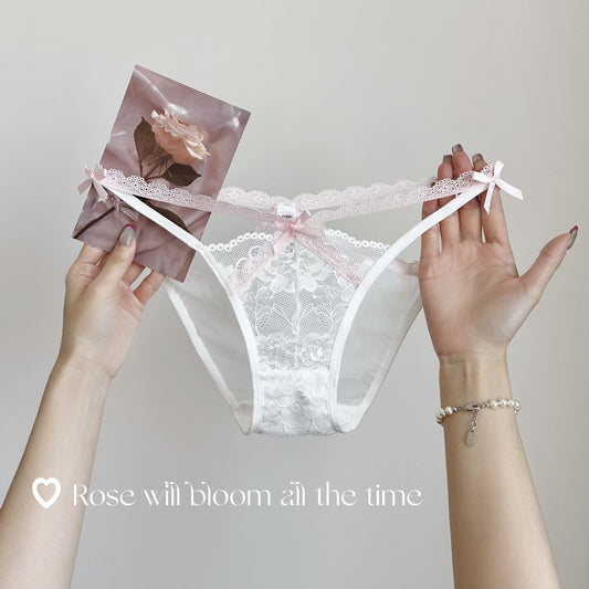 Crimson Contrast Thong