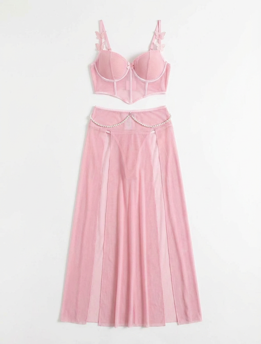 Sapphire Corset Veil Set