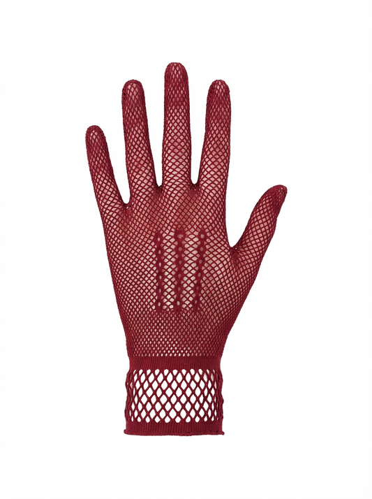 Masque Noir Net Mitts: Textured Wrist Veil